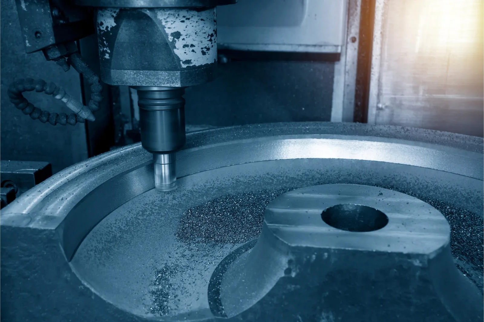 Frezowanie CNC elementu ze stali nierdzewnej do duńskiej linii produkcji żywności — Nomatec