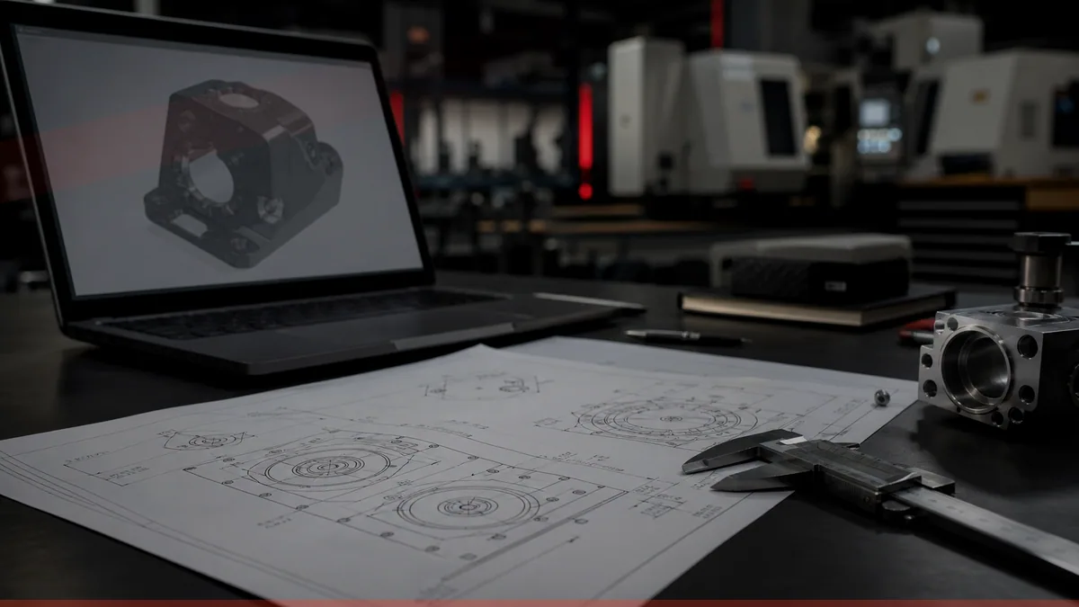 Pliki i dokumentacja detalu przygotowane do wyceny CNC — Nomatec