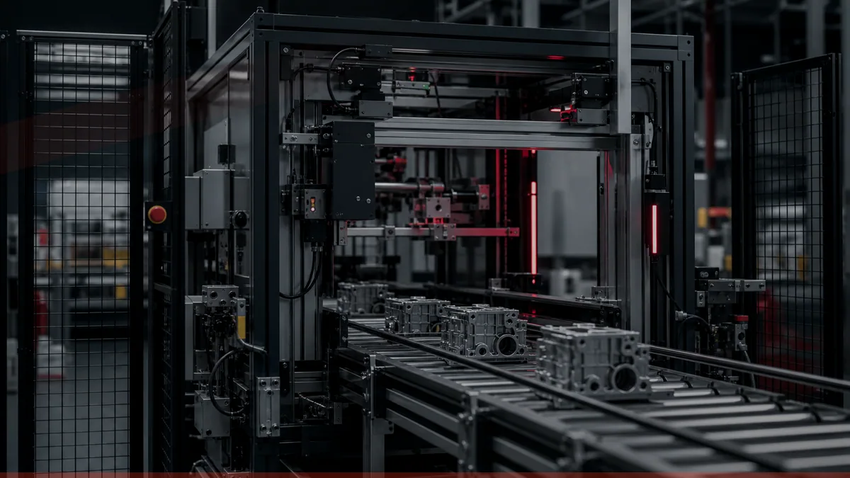 Dedykowane stanowisko i system transportowy w zakładzie produkcyjnym — Nomatec
